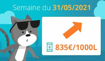 prix du fioul 31 mai 2021